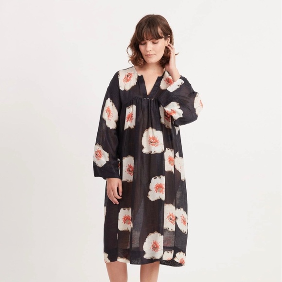 Isabel Marant Etoile Floral Shift Midi Dress L/XL - Picture 1 of 5